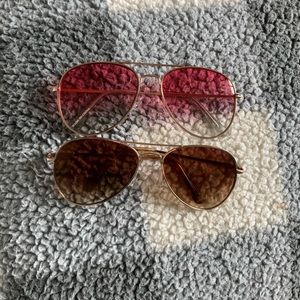 Two fashion sunglasses